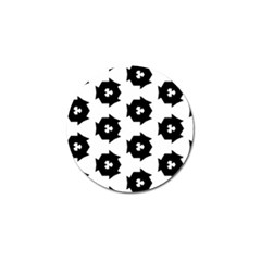 Black And White Pattern Golf Ball Marker by Simbadda