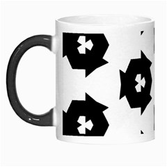 Black And White Pattern Morph Mugs by Simbadda