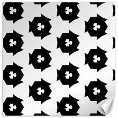 Black And White Pattern Canvas 20  X 20  by Simbadda