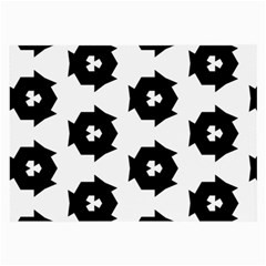 Black And White Pattern Large Glasses Cloth (2-side) by Simbadda