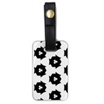 Black And White Pattern Luggage Tags (One Side)  Front