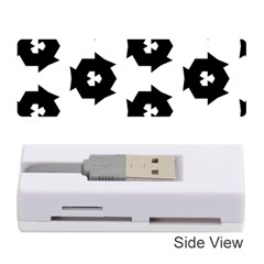 Black And White Pattern Memory Card Reader (stick) by Simbadda