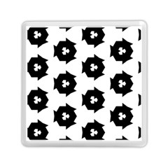 Black And White Pattern Memory Card Reader (square) by Simbadda