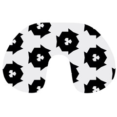 Black And White Pattern Travel Neck Pillows by Simbadda