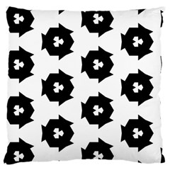 Black And White Pattern Standard Flano Cushion Case (one Side) by Simbadda