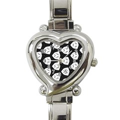 Black And White Heart Italian Charm Watch