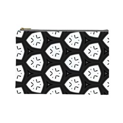 Black And White Cosmetic Bag (large) by Simbadda