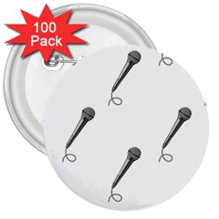 Microphone Realistic Karaoke 3  Buttons (100 Pack)  by Simbadda