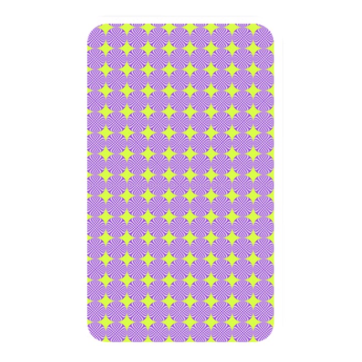 Pastel Mod Purple Yellow Circles Memory Card Reader (Rectangular)