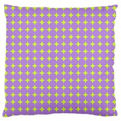 Pastel Mod Purple Yellow Circles Standard Flano Cushion Case (two Sides) by BrightVibesDesign