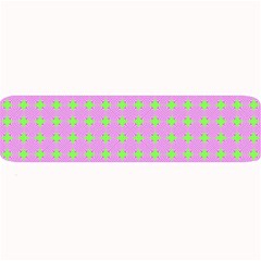 Pastel Mod Pink Green Circles Large Bar Mats by BrightVibesDesign