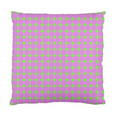 Pastel Mod Pink Green Circles Standard Cushion Case (one Side) by BrightVibesDesign