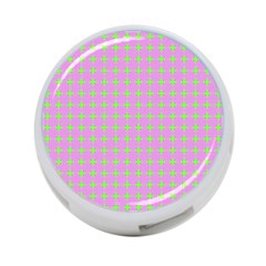 Pastel Mod Pink Green Circles 4-port Usb Hub (two Sides) by BrightVibesDesign