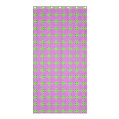 Pastel Mod Pink Green Circles Shower Curtain 36  X 72  (stall)  by BrightVibesDesign