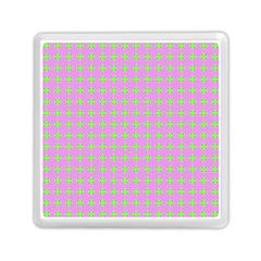 Pastel Mod Pink Green Circles Memory Card Reader (square) by BrightVibesDesign