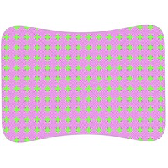 Pastel Mod Pink Green Circles Velour Seat Head Rest Cushion