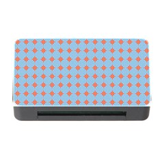 Pastel Mod Blue Orange Circles Memory Card Reader With Cf by BrightVibesDesign