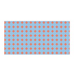 Pastel Mod Blue Orange Circles Satin Wrap by BrightVibesDesign