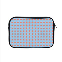 Pastel Mod Blue Orange Circles Apple Macbook Pro 15  Zipper Case by BrightVibesDesign