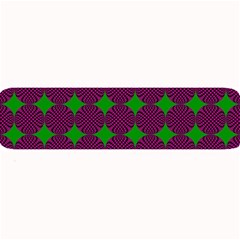 Bright Mod Pink Green Circle Pattern Large Bar Mats by BrightVibesDesign