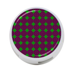 Bright Mod Pink Green Circle Pattern 4-port Usb Hub (two Sides) by BrightVibesDesign