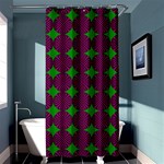 Bright Mod Pink Green Circle Pattern Shower Curtain 36  x 72  (Stall)  Curtain(36 X72 ) - 33.26 x66.24  Curtain(36 X72 )