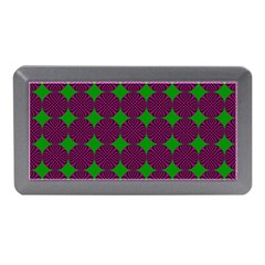 Bright Mod Pink Green Circle Pattern Memory Card Reader (mini) by BrightVibesDesign