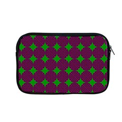 Bright Mod Pink Green Circle Pattern Apple Macbook Pro 13  Zipper Case by BrightVibesDesign