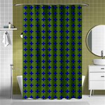 Mod Circles Green Blue Shower Curtain 48  x 72  (Small)  Curtain(48  X 72 ) - 42.18 x64.8  Curtain(48  X 72 )