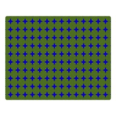 Mod Circles Green Blue Double Sided Flano Blanket (large)  by BrightVibesDesign