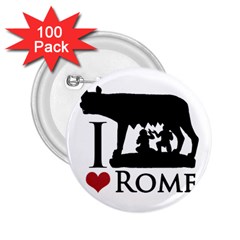 I Love Rome Graphic Icon 2 25  Buttons (100 Pack)  by dflcprints