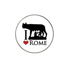 I Love Rome Graphic Icon Hat Clip Ball Marker (4 Pack) by dflcprints