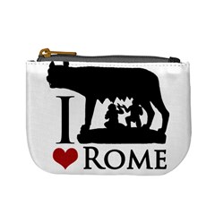 I Love Rome Graphic Icon Mini Coin Purse by dflcprints