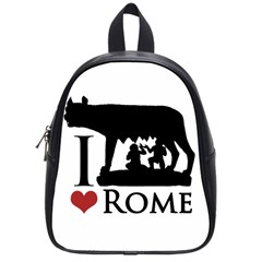 I Love Rome Graphic Icon School Bag (small) by dflcprints