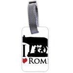 I Love Rome Graphic Icon Luggage Tags (Two Sides) Back