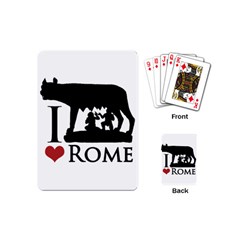 I Love Rome Graphic Icon Playing Cards (mini)