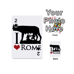 I Love Rome Graphic Icon Playing Cards 54 (mini)