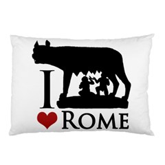 I Love Rome Graphic Icon Pillow Case (two Sides) by dflcprints