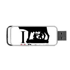 I Love Rome Graphic Icon Portable Usb Flash (one Side) by dflcprints