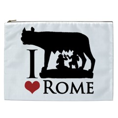 I Love Rome Graphic Icon Cosmetic Bag (xxl) by dflcprints