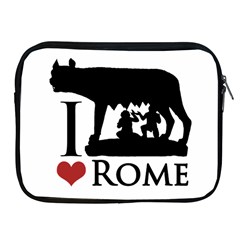 I Love Rome Graphic Icon Apple Ipad 2/3/4 Zipper Cases by dflcprints