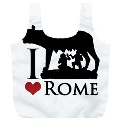 I Love Rome Graphic Icon Full Print Recycle Bag (xl) by dflcprints