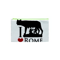 I Love Rome Graphic Icon Cosmetic Bag (xs) by dflcprints