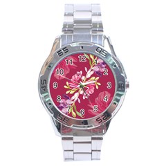 Motif Design Textile Design Stainless Steel Analogue Watch by Simbadda