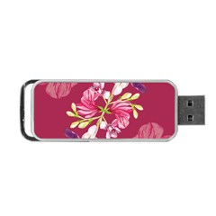 Motif Design Textile Design Portable Usb Flash (two Sides) by Simbadda