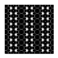 Black And White Pattern Tile Coasters by Simbadda