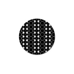 Black And White Pattern Golf Ball Marker (10 Pack)