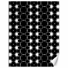 Black And White Pattern Canvas 18  X 24  by Simbadda