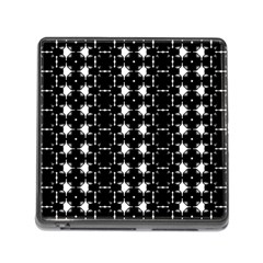 Black And White Pattern Memory Card Reader (square 5 Slot) by Simbadda