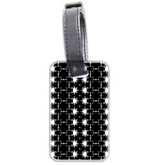 Black And White Pattern Luggage Tags (two Sides) by Simbadda